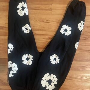 Black denim tear Sweats